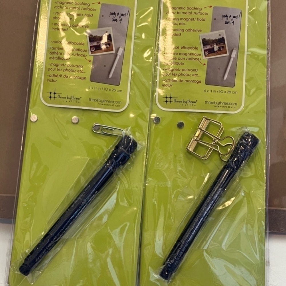 Three by Three Lime Green Dry Erase Magnet Boards